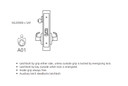 Corbin Russwin ML20906 NSM SAF Fail Safe Mortise Electrified Lock, Outside Cylinder Override