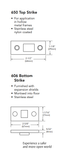 Sargent 16-AD8613J 42" Cylinder Dogging Concealed Vertical Rod Exit Device for Aluminum Doors, Classroom - No Trim