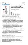Schlage L9092ELL 17A Electrified Mortise Lock, Fail Safe, w/ Cylinder Outside