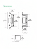 HES 7000C Complete Electric Strike for Cylindrical Latchbolts and Rim Exit Devices