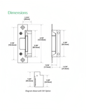 HES 5000 Grade 1 Low Profile Electric Strike for Cylindrical Locksets