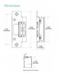 HES 8000 Concealed Electric Strike for Cylindrical Locksets