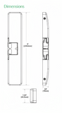 HES 9600 Surface Mounted Electric Strike for Rim Exit Devices