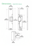 HES Folger Adam 310-4S Electric Strike - For Squarebolt® Style Rim Exit Devices