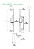 HES Folger Adam 310-4S LCBMA Electric Strike - For Squarebolt® Style Rim Exit Devices