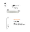 Schlage L9076L 06N OS-OCC Classroom Holdback Mortise Lock w/ Exterior Vacant/Occupied Indicator