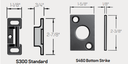 PHI Precision FL2203 Fire Rated Surface Vertical Rod Exit Device, Key Retracts Latchbolt Prep (No Trim)