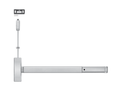 PHI Precision 2202LBR Surface Vertical Rod Exit Device, Dummy Trim Prep, Less Bottom Rod