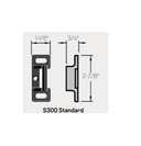 PHI Precision 2208LBR Surface Vertical Rod Exit Device, Key Locks/Unlocks Lever/Knob Prep (No Trim), Less Bottom Rod