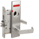 Schlage L9480L 06N OS-OCC Storeroom Mortise Lock w/ Exterior Vacant/Occupied Indicator