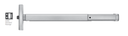 PHI Precision 2408 Narrow Stile Rim Exit Device, Key Locks/Unlocks Lever/Knob Prep (No Trim)