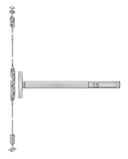 PHI Precision 2602CD Cylinder Dogging Narrow Stile Concealed Vertical Rod Exit Device, Dummy Trim Prep