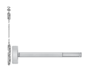 PHI Precision FL2802LBR Fire Rated Concealed Vertical Rod Exit Device, Less Bottom Rod, Dummy Trim Prep