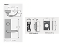 PHI Precision 2208 4908D Surface Vertical Rod Exit Device with 4908D Trim, Key Controls Lever