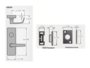 PHI Precision FL2208 4908A Fire Rated Surface Vertical Rod Exit Device with 4908A Trim, Key Controls Lever