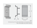 PHI Precision 603 Key Retracts Latchbolt Trim