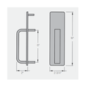 PHI Precision 703A Key Retracts Latchbolt, "A" Pull Design