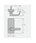 PHI Precision 808A Key Controls Lever, "A" Lever Design