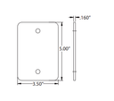 Detex 01P P Blank Plate for Value Series Devices