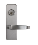 Detex 08D2WS Key Locks/Unlocks Outside Lever Vandal Resistant Trim w/ Cylinder Hole for Value Series Devices