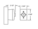 DynaLock 2805 Surface Wall Mount Electromagnetic Door Holder