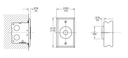 Rixson 989 689 Electromagnetic Door Holder/Release, Low Projection Wall