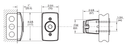 Rixson 998M Electromagnetic Door Holder/Release, Wall Mounted