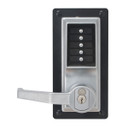 Kaba Simplex LLP1020M Pushbutton Exit Trim w/ Combination and Key Override, Accepts Medeco LFIC, LHR Doors