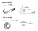 Sargent 70-10XG70 LB Electromechanical Cylindrical Lever Lock (Fail Safe), Accepts Small Format IC Core (SFIC)