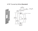 Sargent LC-10XG70 LB Electromechanical Cylindrical Lever Lock (Fail Safe), Less Cylinder