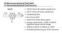 Sargent LC-10XG70 LP Electromechanical Cylindrical Lever Lock (Fail Safe), Less Cylinder