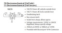 Sargent 2860-10G70-12V Electromechanical Cylindrical Lever Lock (Fail Safe), Accepts Large Format IC Core (LFIC)