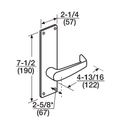 Corbin Russwin ML20906 NSN SEC Fail Secure Mortise Electrified Lock, Outside Cylinder Override