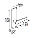 Corbin Russwin ML20906 ASN SEC Fail Secure Mortise Electrified Lock, Outside Cylinder Override