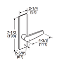 Corbin Russwin ML20906 CSM SAF Fail Safe Mortise Electrified Lock, Outside Cylinder Override