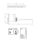 Kaba Ilco 7075KS10-KD Rim Cylinder with Screw Cap, Kwikset Keyway, Keyed Different