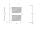 Kaba Ilco 7150DC 15/16" Dummy Mortise Cylinder