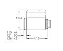 Kaba Ilco 15395KS-KD Cylindrical Knob and Lever Lock Cylinder, Kwikset Keyway, Keyed Different