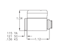 Kaba Ilco 15395CE-KD Cylindrical Knob and Lever Lock Cylinder, Corbin Russwin L4 Keyway, Keyed Different