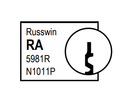 Kaba Ilco 15395RA-KD Cylindrical Knob and Lever Lock Cylinder, Corbin Russwin 981 Keyway, Keyed Different