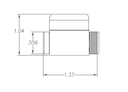 Kaba Ilco 15795SE-KD Cylindrical Knob and Lever Lock Cylinder, Schlage E Keyway, Keyed Different