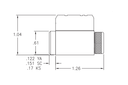 Kaba Ilco 15995RA-KD Combination Knob, Lever and Deadbolt Cylinder, Corbin Russwin 981 Keyway, Keyed Different