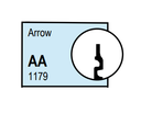 Kaba Ilco 15995AA-KD Combination Knob, Lever and Deadbolt Cylinder, Arrow Keyway, Keyed Different