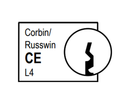 Kaba Ilco 15995CE-KD Combination Knob, Lever and Deadbolt Cylinder, Corbin Russwin L4 Keyway, Keyed Different