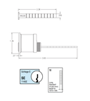 Kaba Ilco 7075SE10-KA2 Rim Cylinder with Screw Cap, Schlage E Keyway, Keyed Alike in Pairs