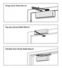 Sargent 351-UH Powerglide Door Closer, Universal Hold Open Arm