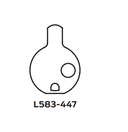 Schlage 20-013 C123 114 1-1/4" Mortise Cylinder with 3/8" Blocking Ring