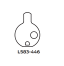 Schlage 20-013 EF 118 1-1/8" Mortise Cylinder with 3/8" Blocking Ring