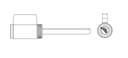 Schlage 22-643 C 6-Pin Conventional Deadbolt Cylinder, C Keyway