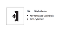 Von Duprin 386NL Night Latch Pull Trim